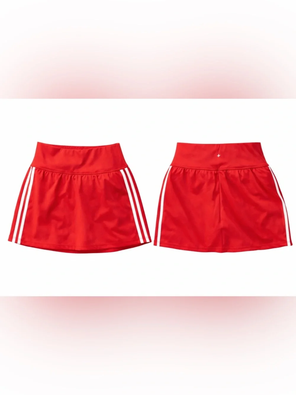 Halara Red Athletic Skort‎ Built-In Shorts Side Stripe Tennis Golf Small NWOT
